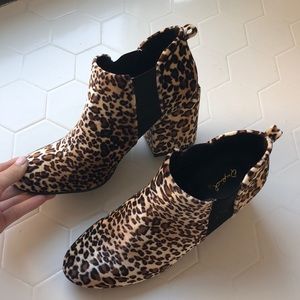 Cheetah Print Booties